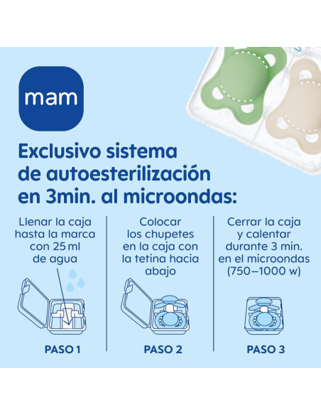 Chupete Start Silicona 2 uds color Unisex (0-2M) Mam Baby