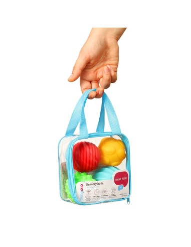 Pelotas sensoriales BabyOno para estimulación motora y táctil del bebé