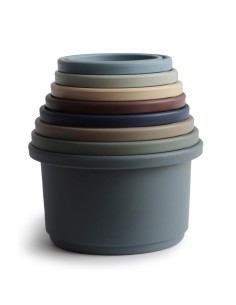 Cubos apilables Solid Forest Mushie