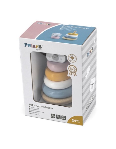 Packaging reciclable aros apilables de madera oso PolarB
