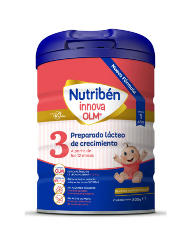 Pack 2uds. Leche de Fórmula Innova 3 +12M 800g Nutribén