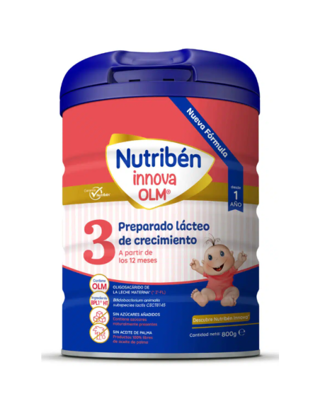 Pack 2uds. Leche de Fórmula Innova 3 +12M 800g Nutribén