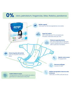 Pack Pingo talla 5 caja 72 uds ecológicos 11-25 kg Pingo 2