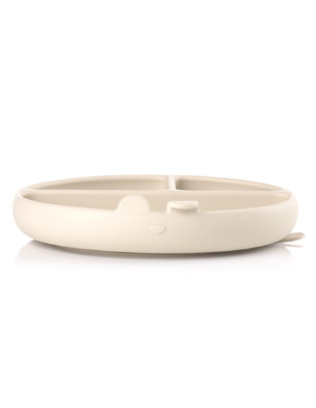 Plato de silicona BLW color arena | Jané - Nappy.es