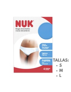 Braguitas posparto desechable 4 uds NUK