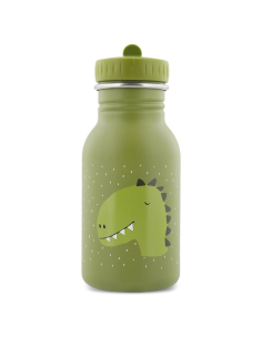 botella-acero-dinosaurio-verde-trixie-1.jpg – Vista frontal.