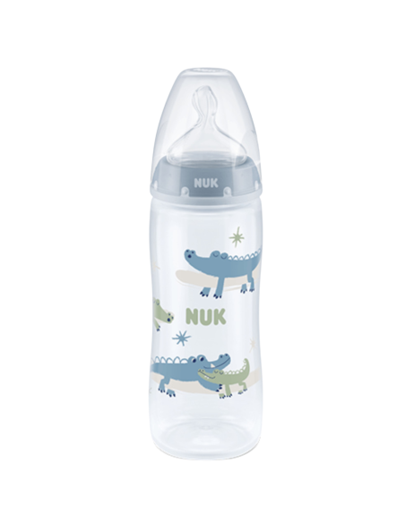 Biberón First Choice + PP con Control de Temperatura azul 360ml (6-18M) NUK