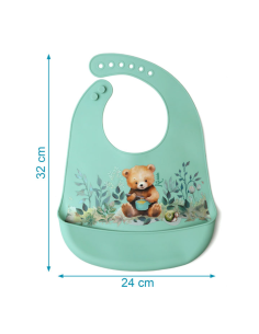 babero-silicona-salvia-kiokids-enrollable 2