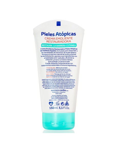 Tubo crema corporal Pieles Atópicas 150 ml. Instituto Español