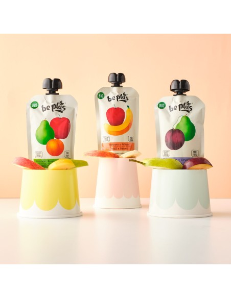 Oferta Bolsita de fresa y plátano BIO 100g.+4M Be Plus