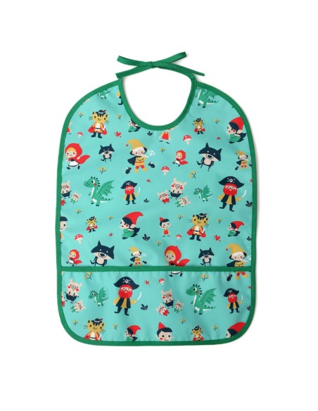 Babero impermeable verde +4M Kiokids