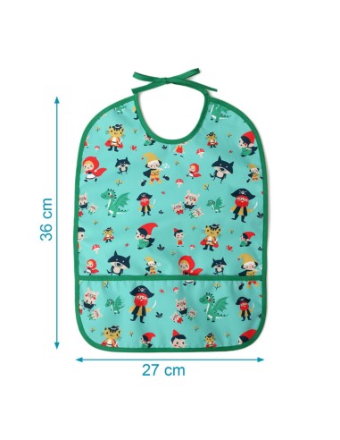Babero impermeable verde +4M Kiokids