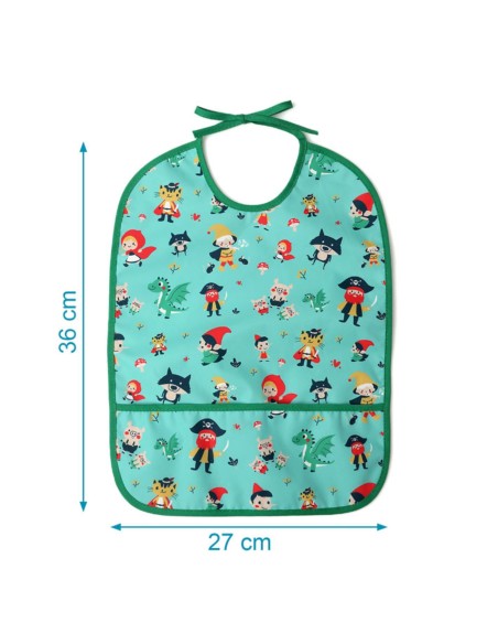 Babero impermeable verde +4M Kiokids