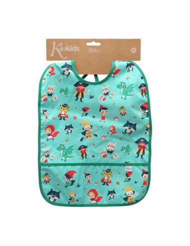 Babero impermeable verde +4M Kiokids