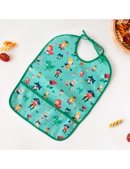 Babero impermeable verde +4M Kiokids