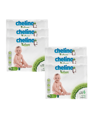 Pack 6 Pañales Chelino Nature Talla 6 | Chelino - Nappy.es