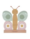 Mariposa encajable de madera bebé 18m+ (coordinación y aprendizaje)