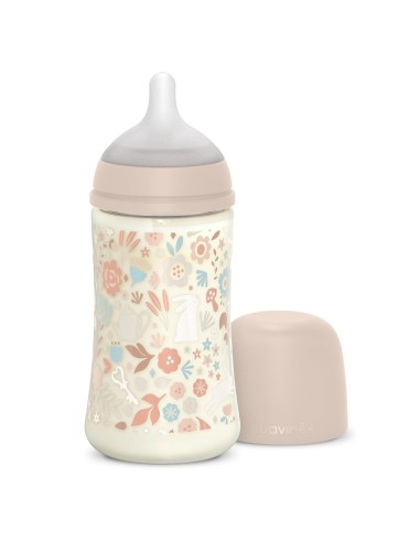 biberon-poliamida-wonderland-270ml-suavinex-1.jpg – Vista frontal del biberón Suavinex Wonderland 270 ml.