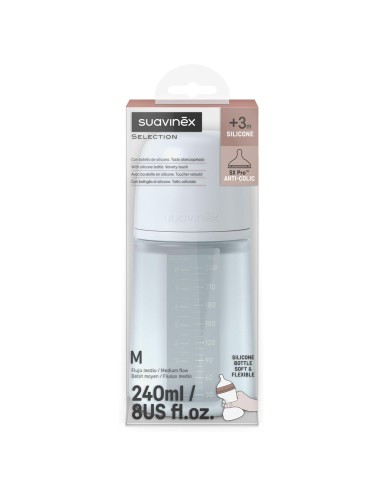 Pack Biberón Anticólicos ZeroZero Suavinex 180 ml con Tetina y Bolsa de Recambio