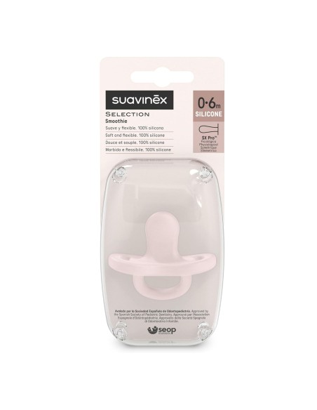 Chupete Suavinex Todo Silicona Essence Beige 0-6M – Tetina Anatómica SX Pro