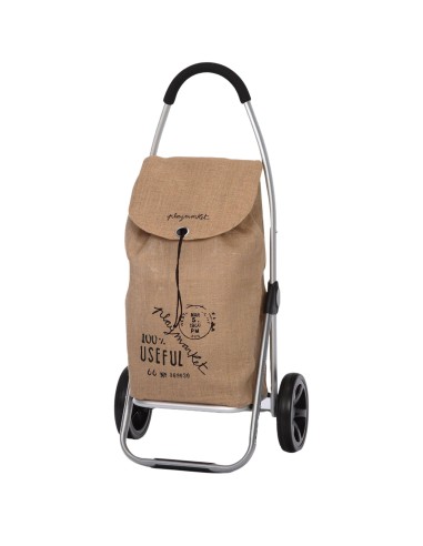 carro-compra-go-two-saco-marron-playmarket-1.jpg – Vista frontal del carro completo.