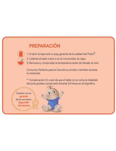 Potito Crema de Patatas, Puerro y Zanahoria | Nutribén - Nappy.es