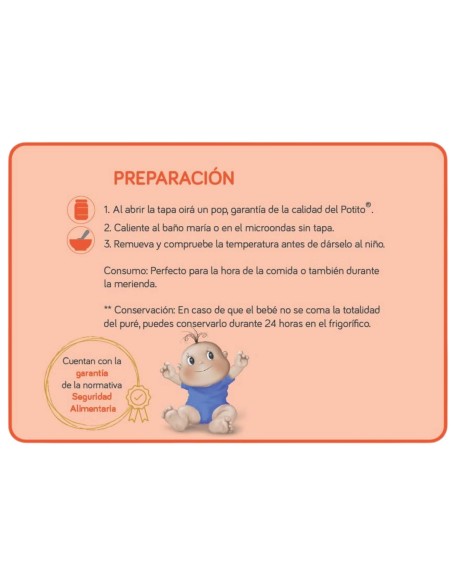 Potito Crema de Patatas, Puerro y Zanahoria | Nutribén - Nappy.es