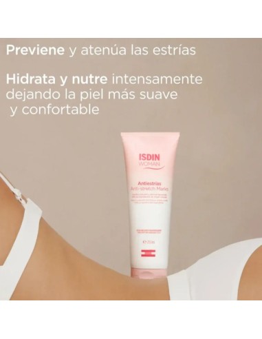 Crema corporal antiestrías 250ml Isdin