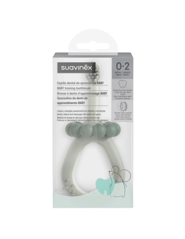 Cepillo dientes verde 0-2A | Suavinex - Nappy.es