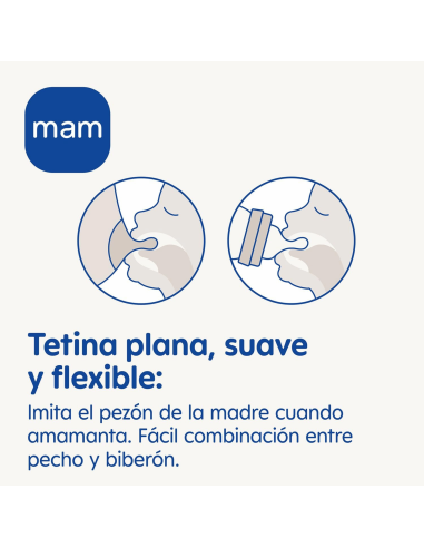 Biberón Easy Start anticólicos azul 160ml 0-2M | Mam Baby - Nappy.es