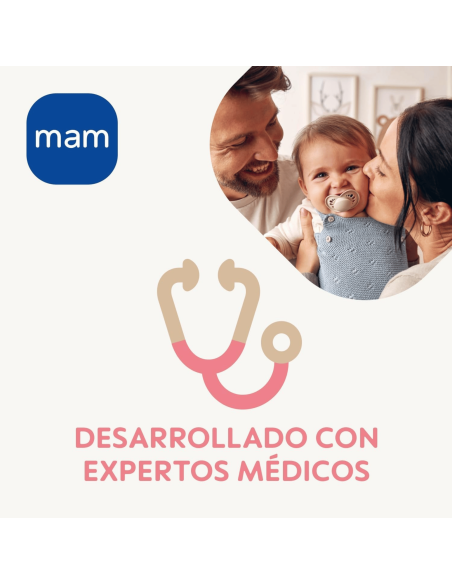 Biberón Easy Start anticólicos azul 160ml 0-2M | Mam Baby - Nappy.es