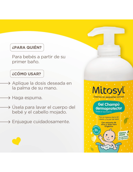 Gel-Champú dermoprotector 490ml | Mitosyl - Nappy.es