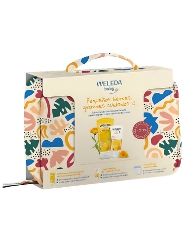 Neceser Baby Infantil con Crema Pañal y Champú Gel de Caléndula