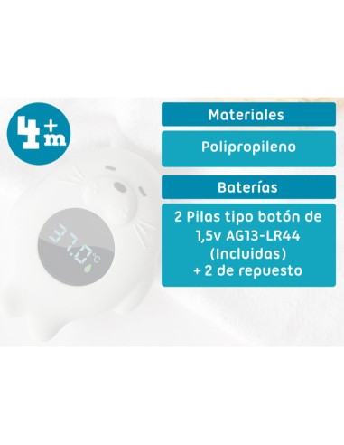 Termómetro Eléctrico Digital Gris Kiokids +4M | Kiokids - Nappy.es