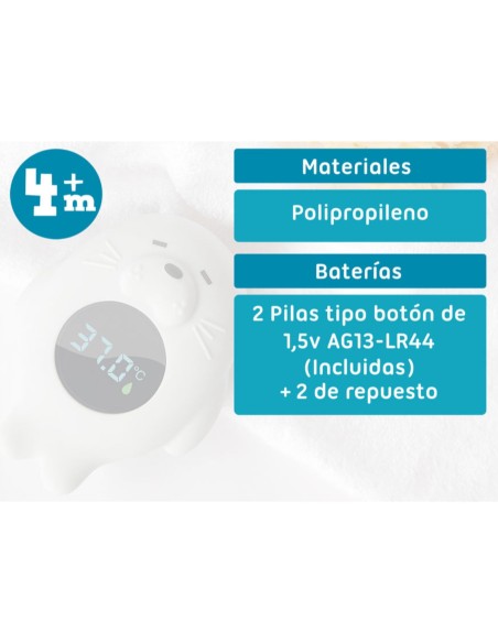 Termómetro Eléctrico Digital Gris Kiokids +4M | Kiokids - Nappy.es