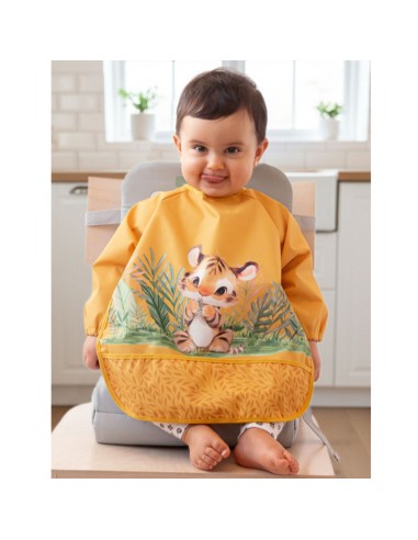Babero Impermeable Mostaza Kiokids +4m Kiokids