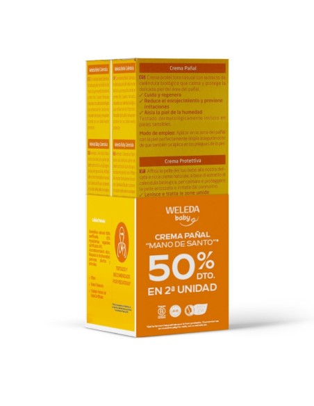 Duplo Weleda Baby Crema Pañal Caléndula 2×75 ml