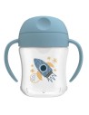 Vaso aprendizaje azul cohete 180ml +6m Dr. Brown’s
