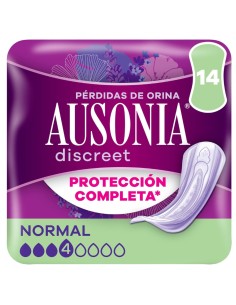 Compresas discreet para pérdidas de orina normal 14uds Ausonia