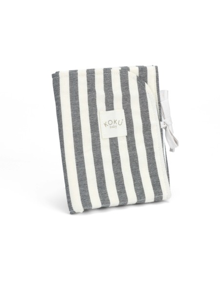 Cambiador impermeable rayas gris 50x30 cm koku baby
