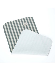 Cambiador impermeable rayas verde 50x30 cm koku baby 2