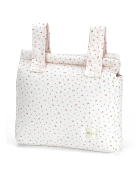 Bolso panera flores 30x34cm koku baby