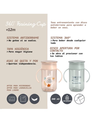 Vaso de Aprendizaje 360º Wonderland Suavinex 340ml +12m Suavinex