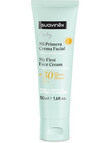 Crema Facial para Bebés protección solar SPF30 50ml Suavinex