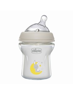 Biberón Natural Feeling  vidrio 0m+ Flujo Normal 150ml Chicco