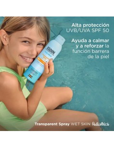 Fotoprotector ISDIN Transparent Spray Wet Skin Pediatrics SPF50 2