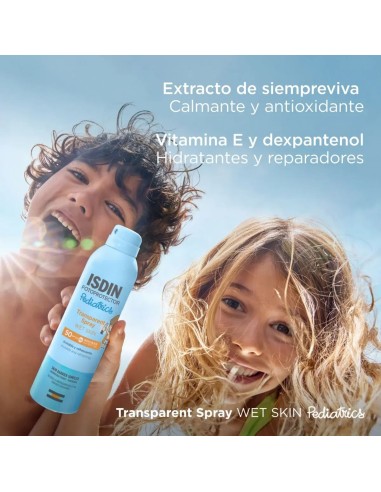 Fotoprotector ISDIN Transparent Spray Wet Skin Pediatrics SPF50