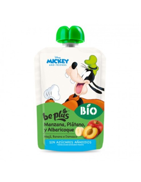 Pouch Manzana Plátano Albaricoque BIO Disney 100g Be Plus