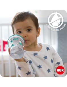 Taza NUK Action Cup +12 Meses Antiderrame con Pajita 230ml 2