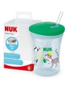 Taza NUK Action Cup +12 Meses Antiderrame con Pajita 230ml